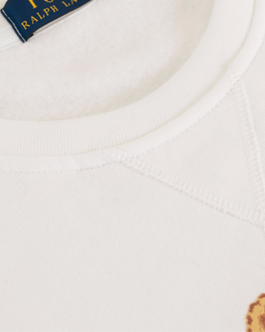 Herre | Gensere | Polo Ralph Lauren | Printed Bear Crew Neck Sweatshirt White