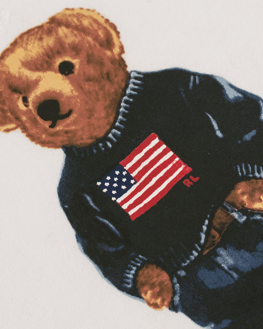 Herre | Gensere | Polo Ralph Lauren | Printed Bear Crew Neck Sweatshirt White