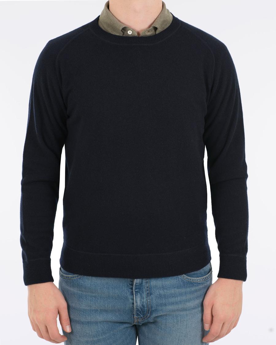 Herre | Gensere | Massimo Alba | Sport Cashmere Crew Neck Navy