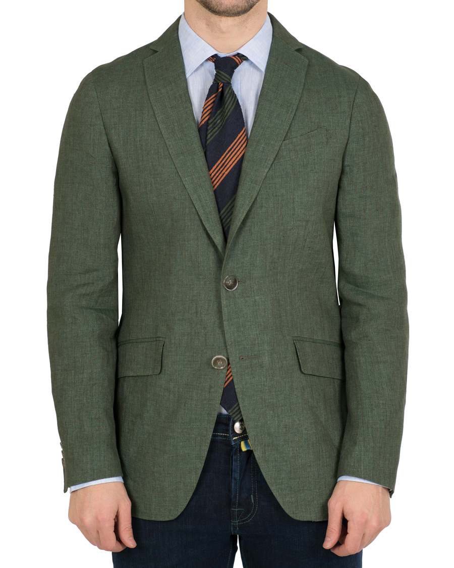 Herre | Dressjakker | Etro | Linen Blazer Green