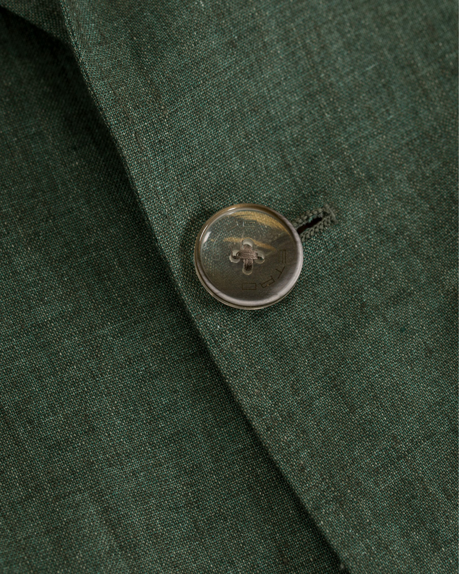 Herre | Dressjakker | Etro | Linen Blazer Green