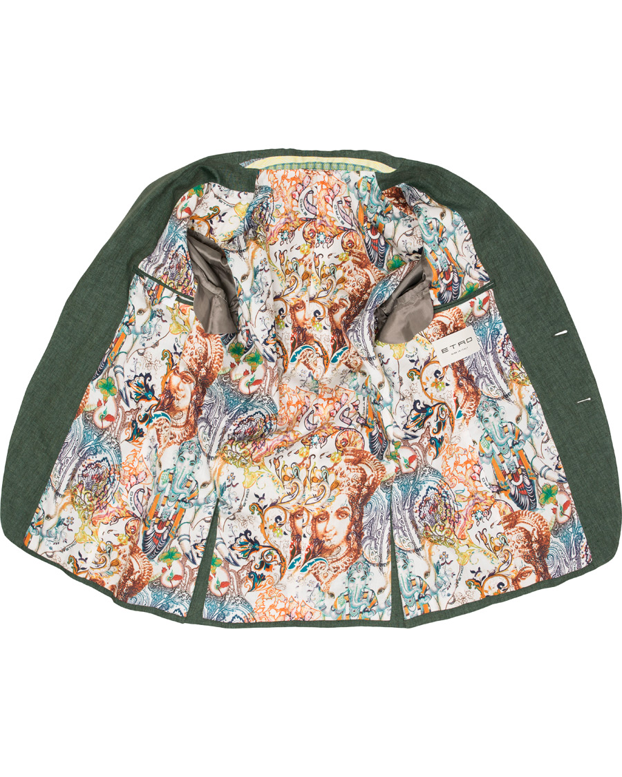 Herre | Dressjakker | Etro | Linen Blazer Green