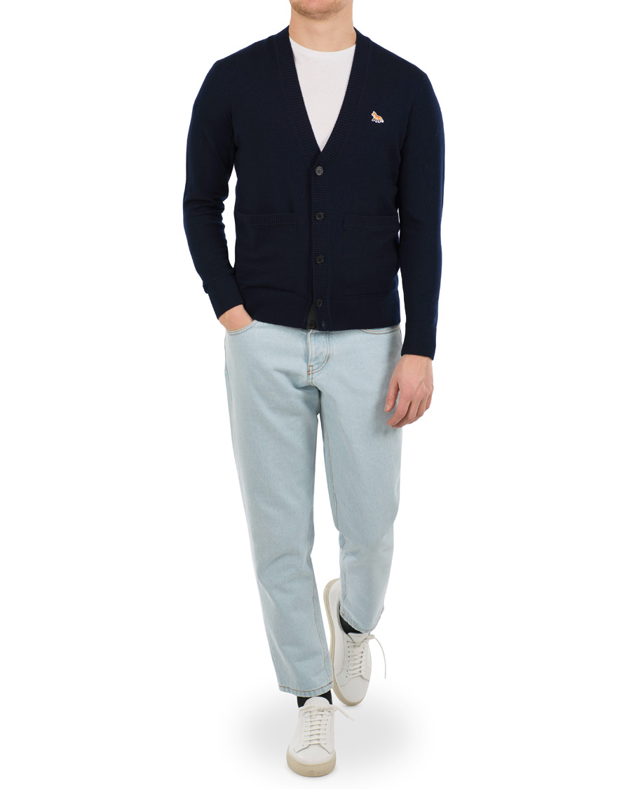 Herre | Gensere | Maison Kitsuné | Merino Classic Cardigan Navy