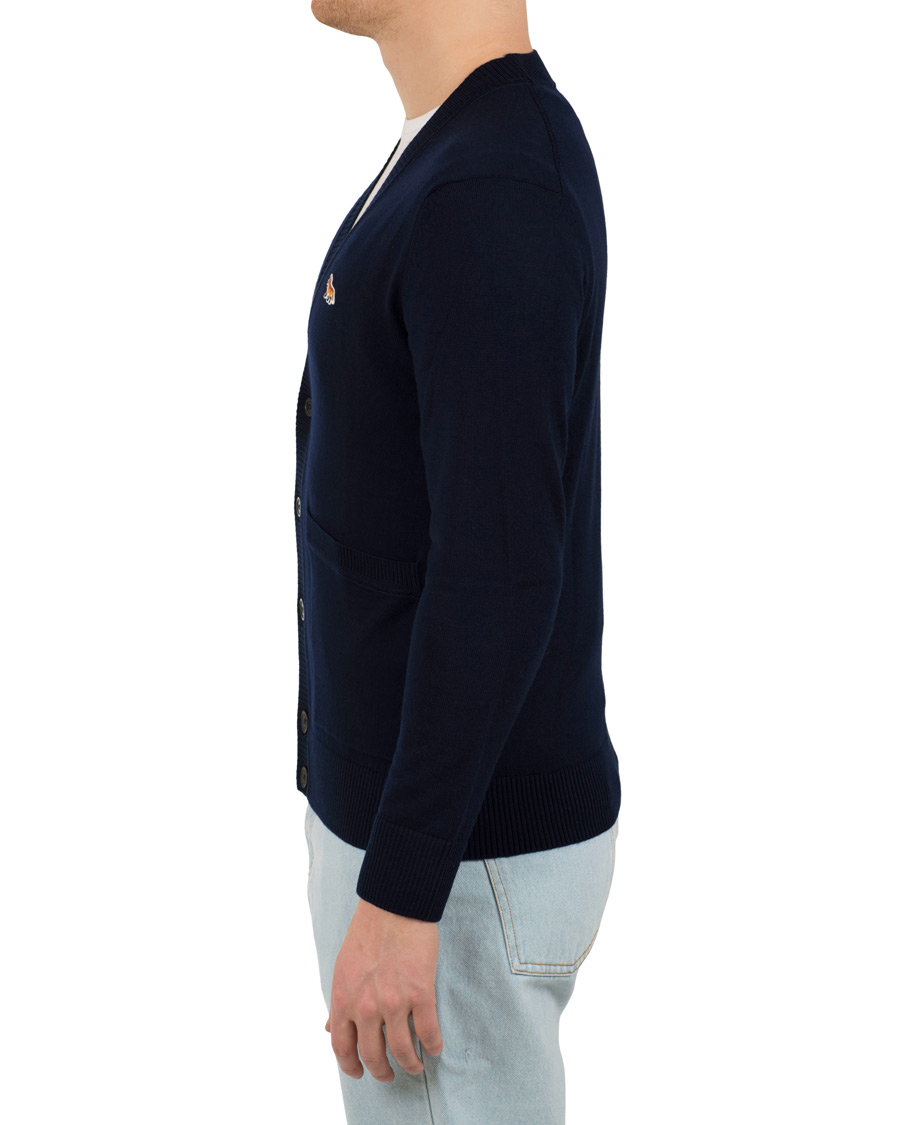 Herre | Gensere | Maison Kitsuné | Merino Classic Cardigan Navy