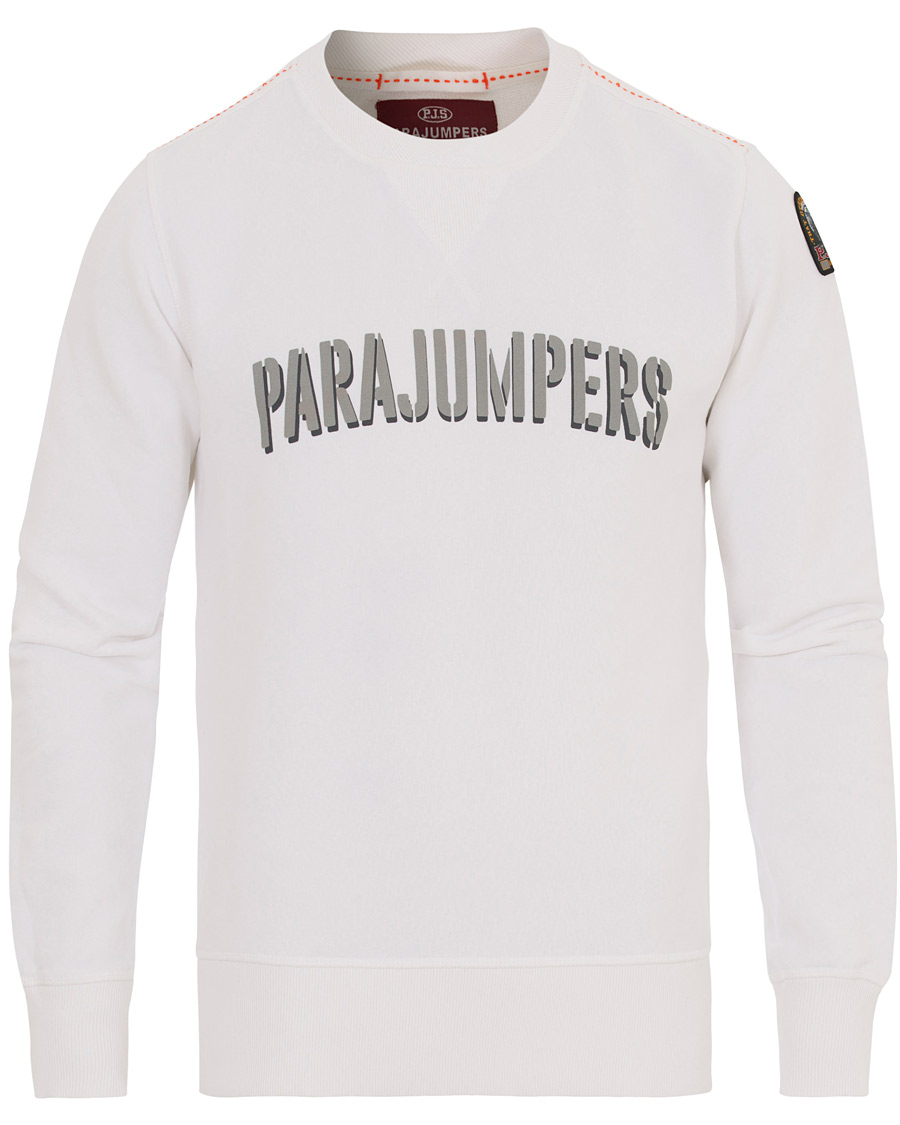 Herre | Gensere | Parajumpers | Caleb Crew Neck Sweatshirt White