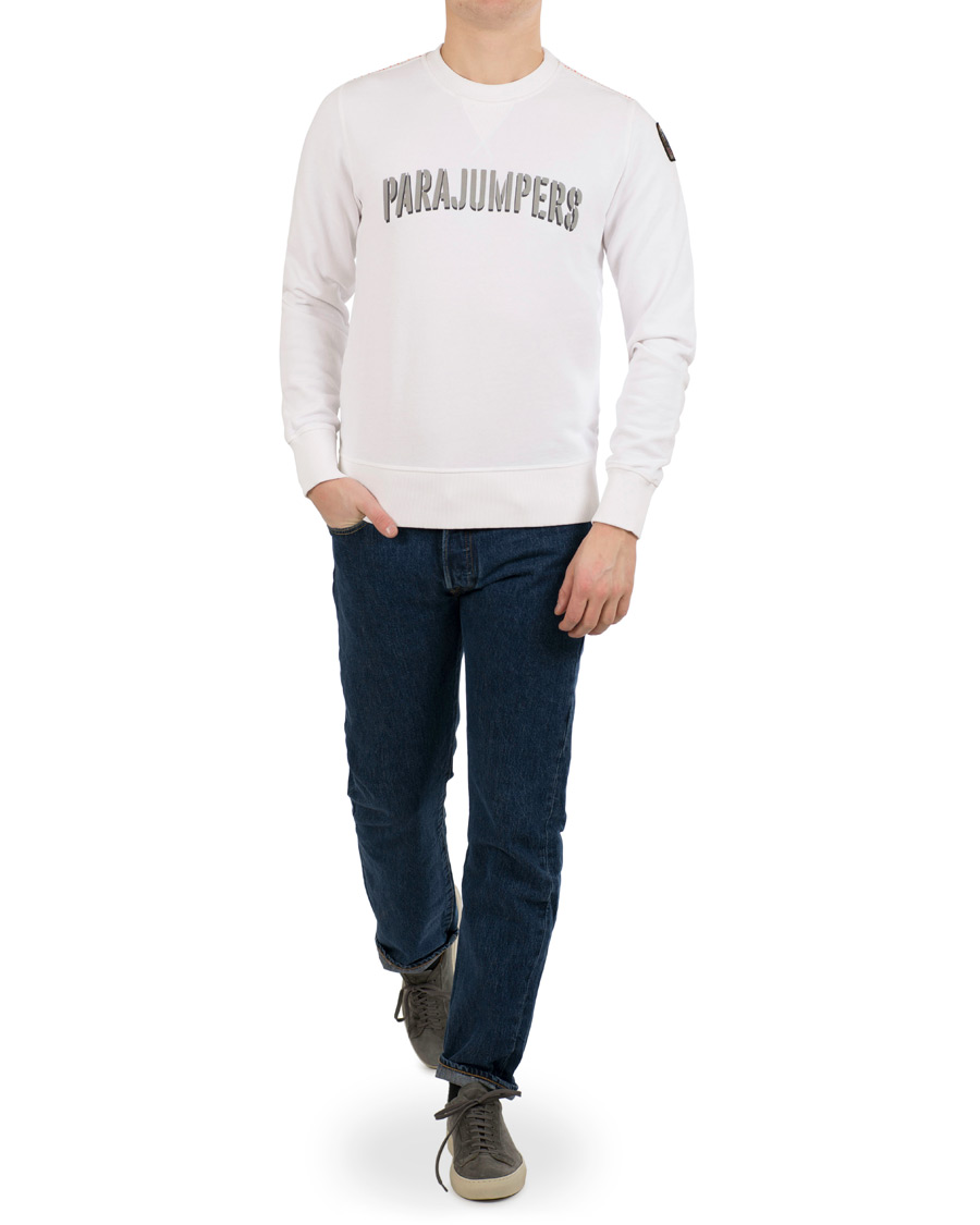Herre | Gensere | Parajumpers | Caleb Crew Neck Sweatshirt White
