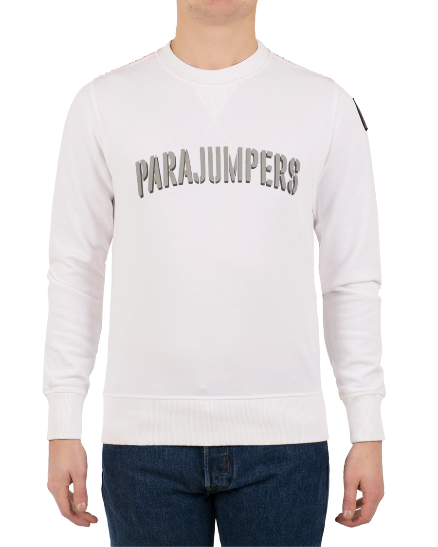 Herre | Gensere | Parajumpers | Caleb Crew Neck Sweatshirt White