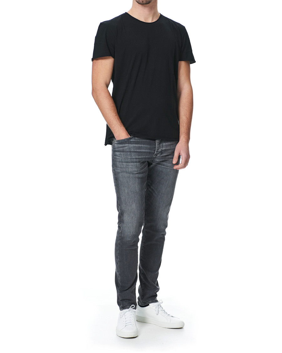 Herre | T-Shirts | Filippa K | Roll Neck Crew Neck Tee Black