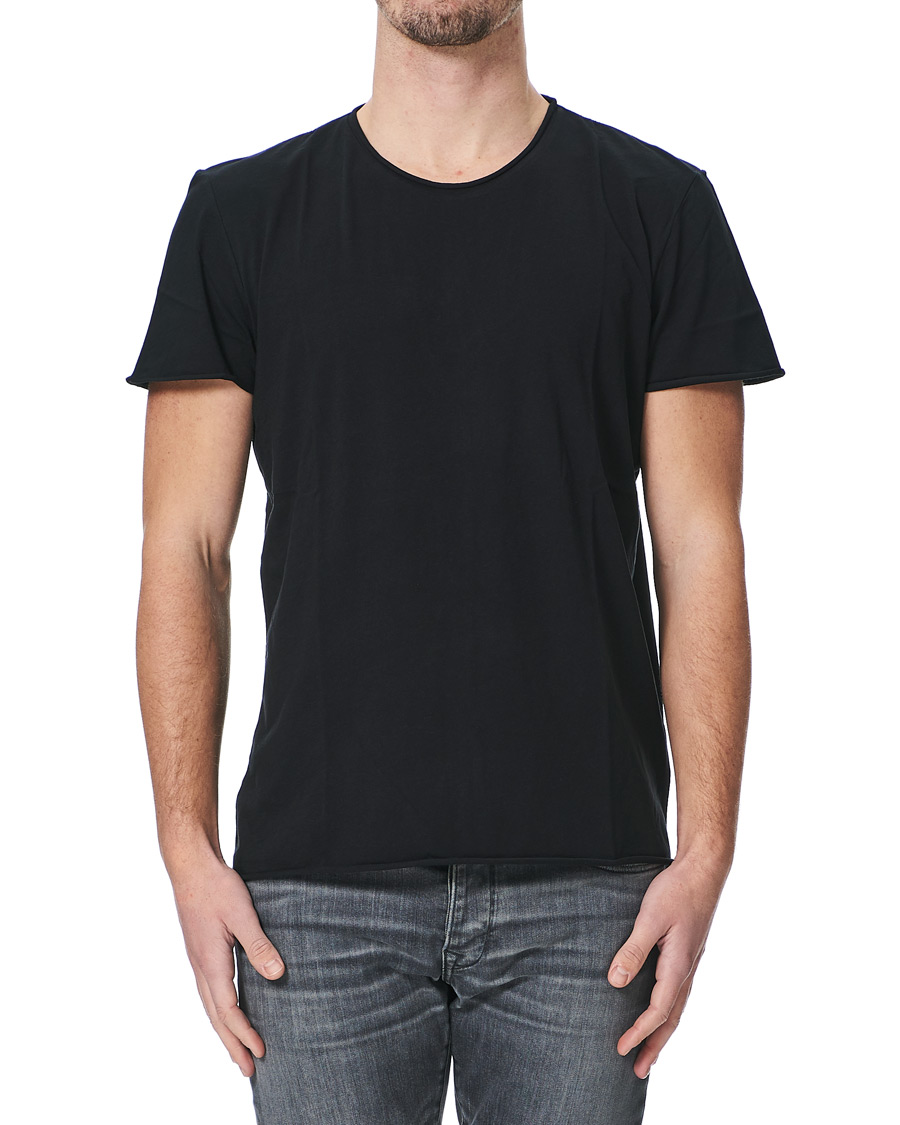 Herre | T-Shirts | Filippa K | Roll Neck Crew Neck Tee Black