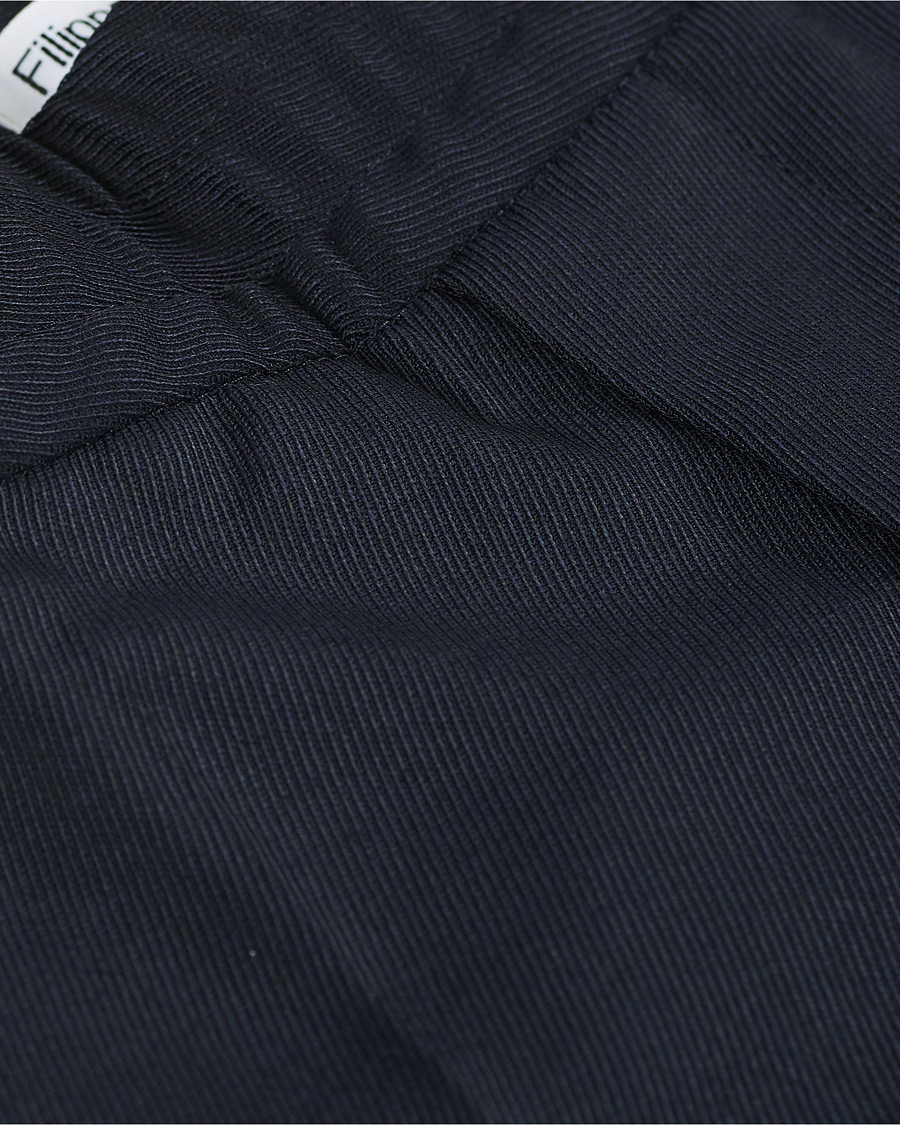 Herre | Bukser | Filippa K | Terry Gabardine Cropped Turn Up Trousers Navy