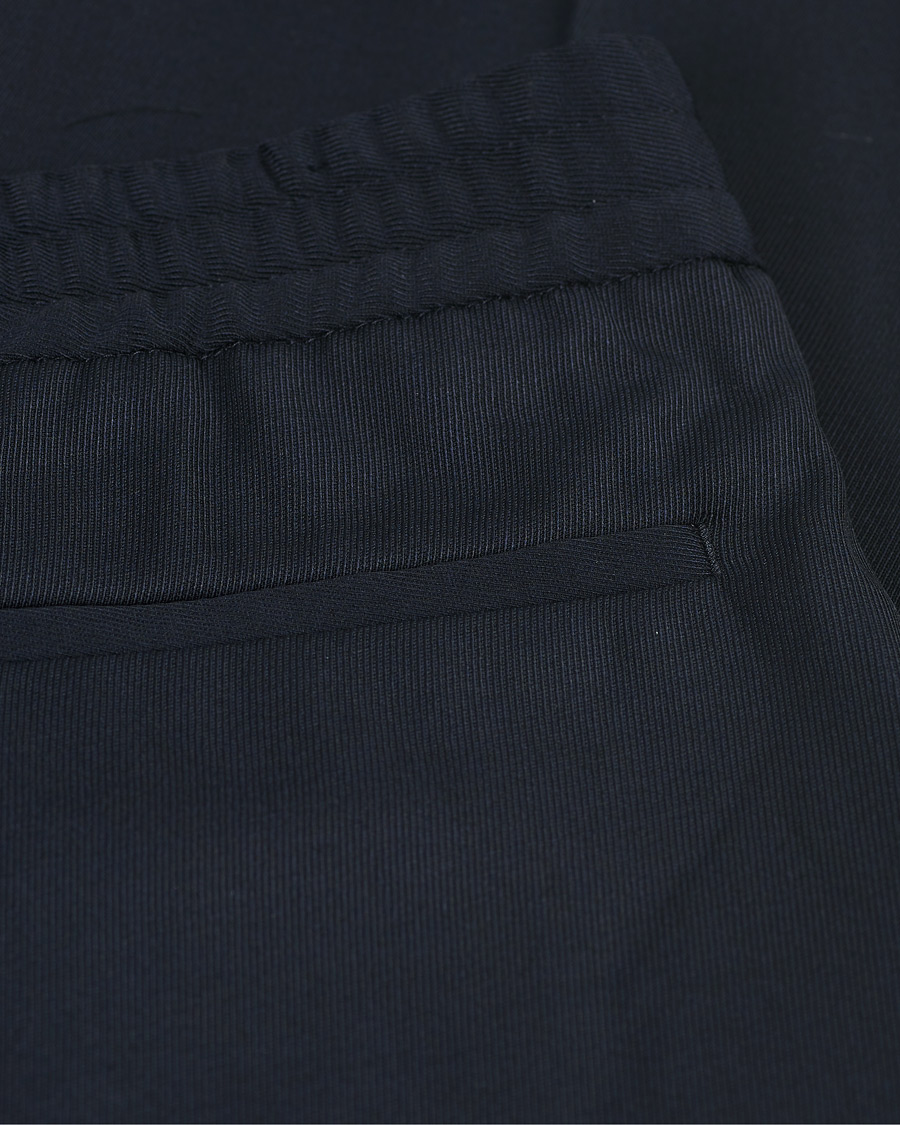 Herre | Bukser | Filippa K | Terry Gabardine Cropped Turn Up Trousers Navy