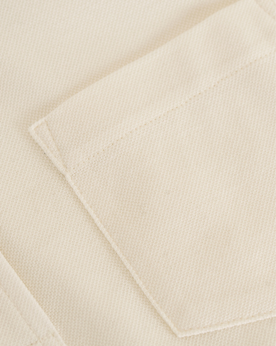 Herre | Pikéer | Ralph Lauren Purple Label | Garment Washed Pocket Polo White