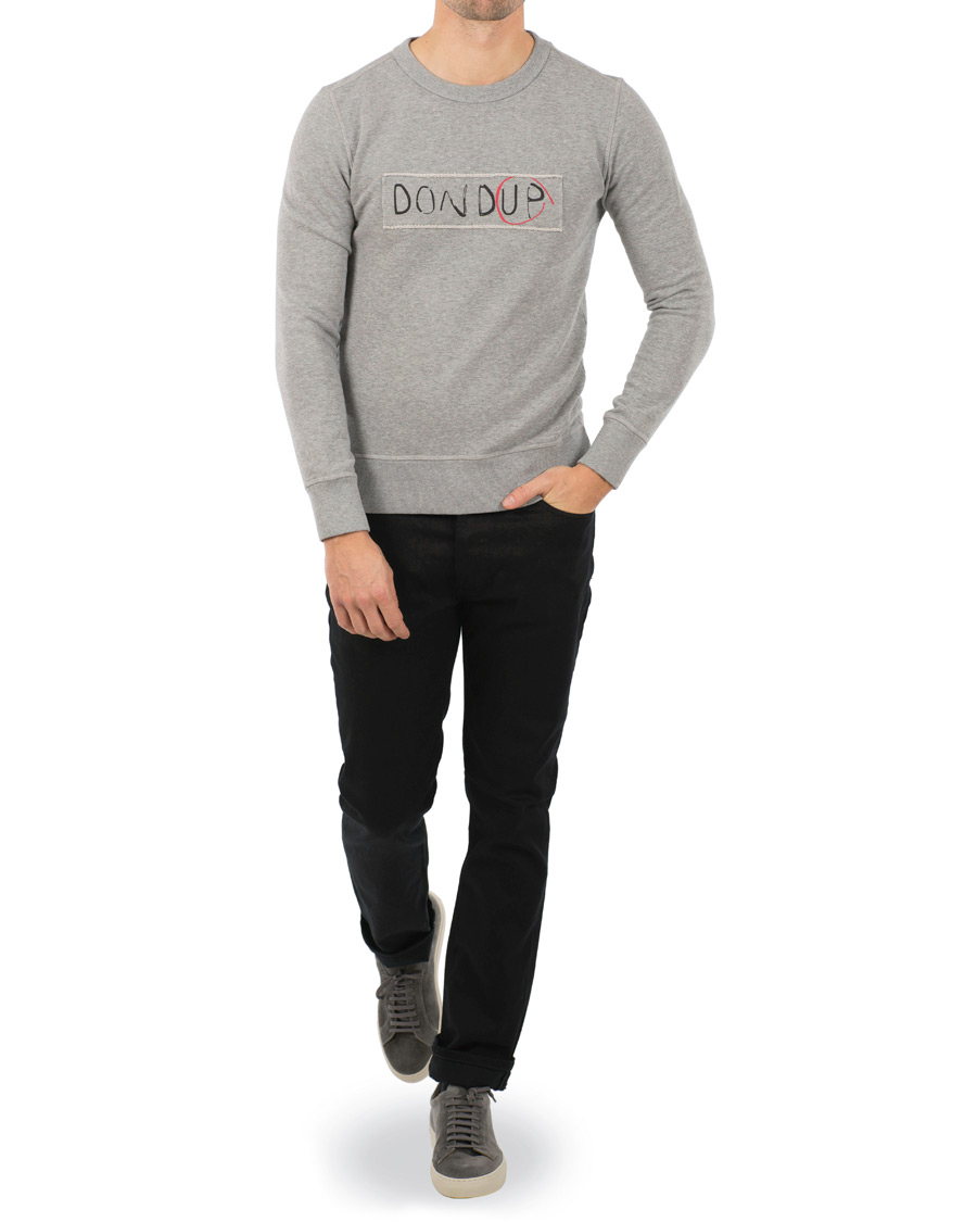 Herre | Gensere | Dondup | Logo Crew Neck Sweatshirt Grey