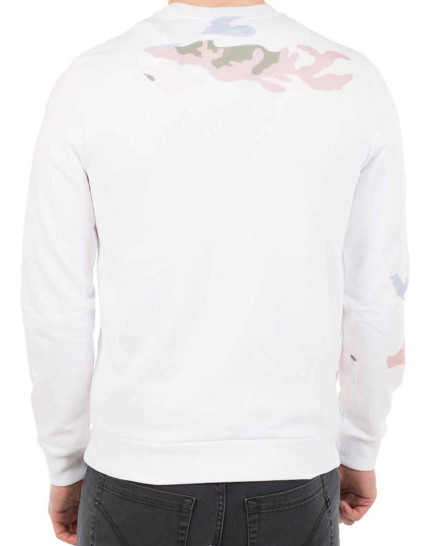 Herre | Gensere | Dondup | Camo Print Crew Neck Sweatshirt White