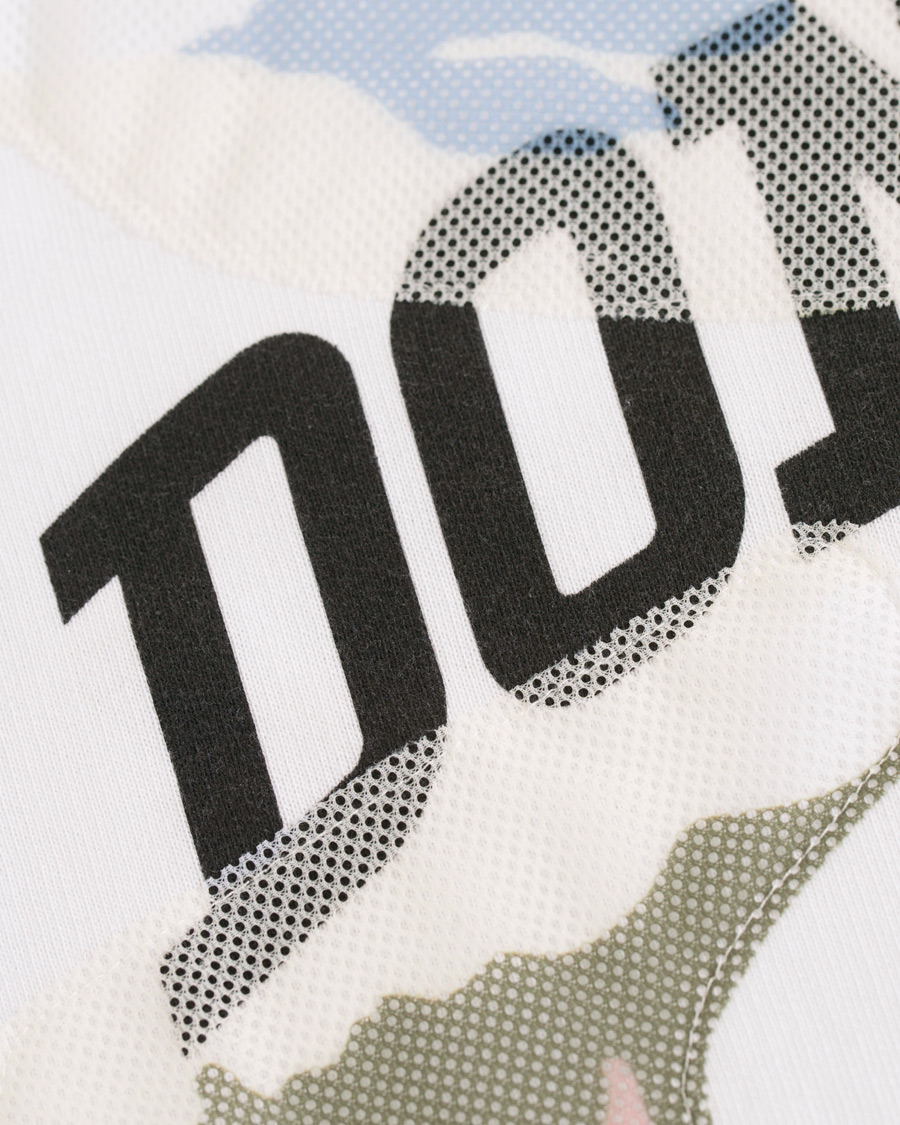 Herre | Gensere | Dondup | Camo Print Crew Neck Sweatshirt White