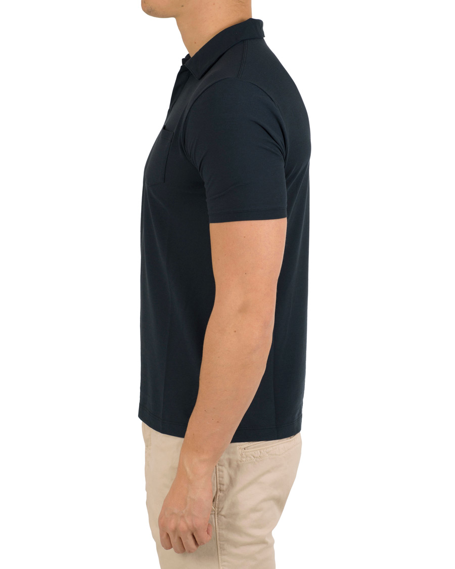Herre | Pikéer | Zanone | Ice Cotton Buttonless Polo Navy