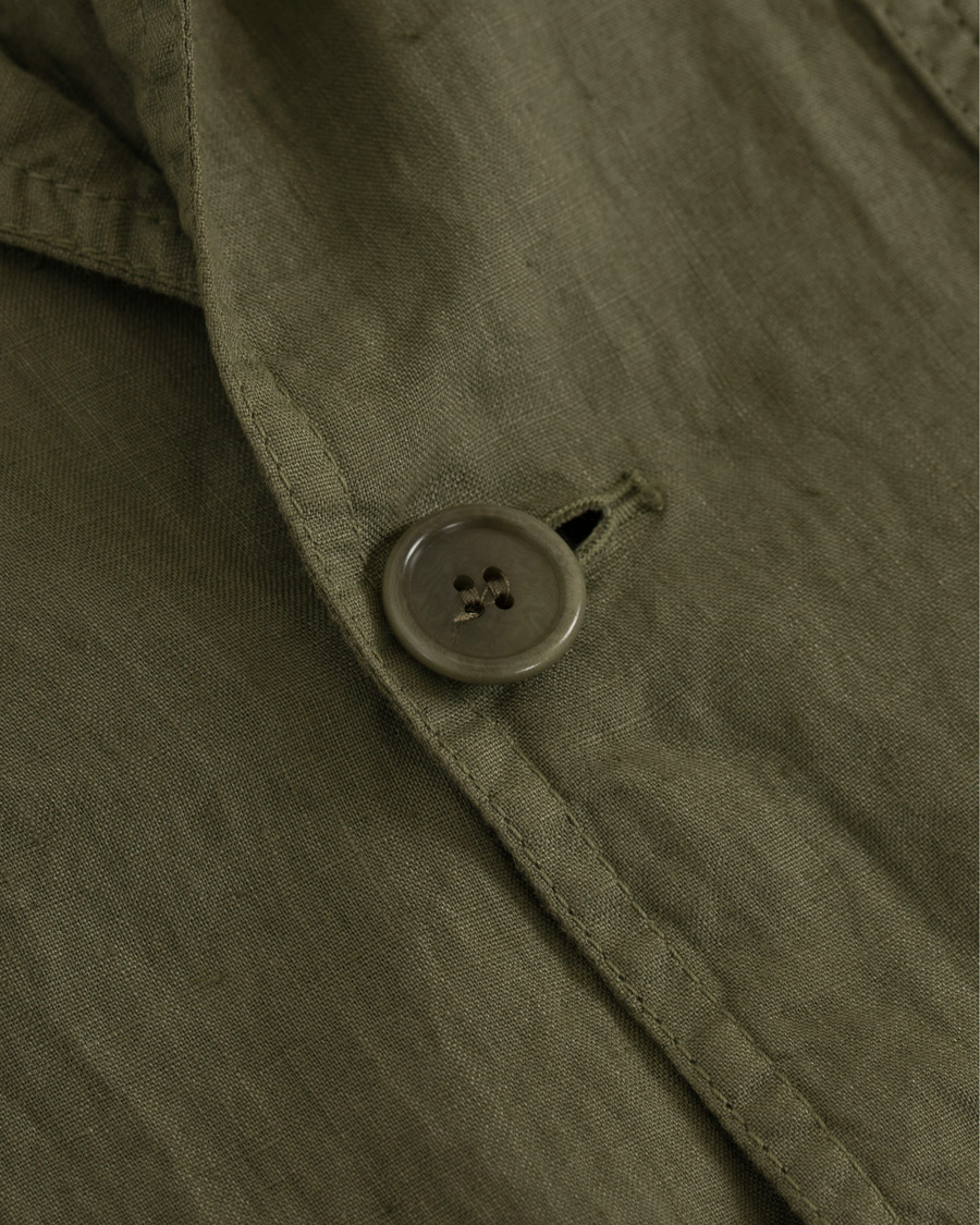 Herre | Dressjakker | Aspesi | Samuraki Linen Blazer Green