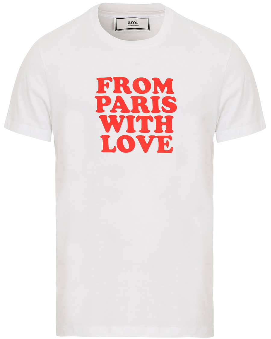 Herre | T-Shirts | AMI | From Paris With Love T-shirt White