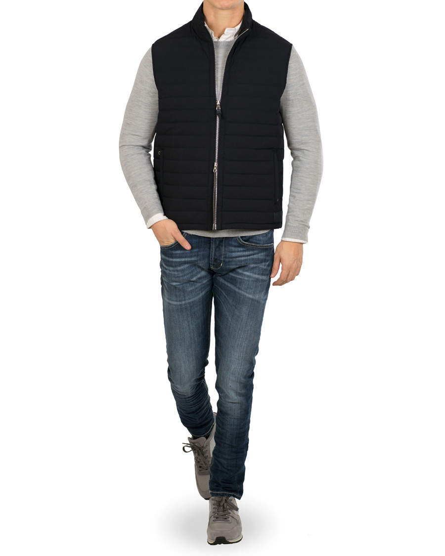 Herre | Jakker | Dunhill | Lightweight Down Gilet Navy