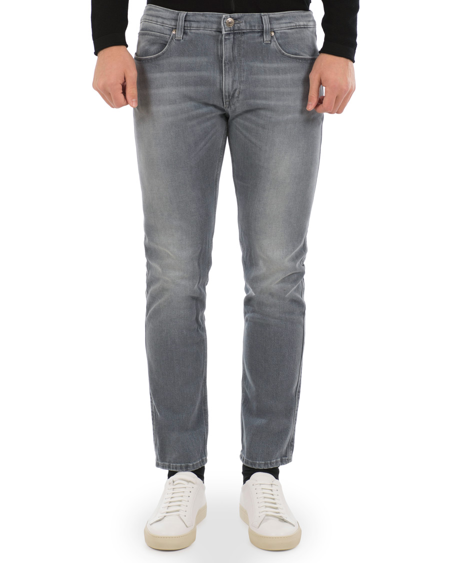 Herre | Jeans | HUGO | 734 Skinny Fit Stretch Jeans Light Grey