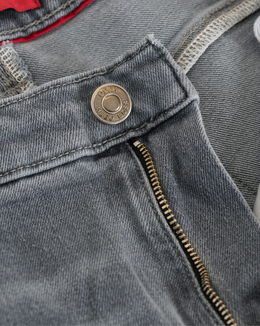 Herre | Jeans | HUGO | 734 Skinny Fit Stretch Jeans Light Grey