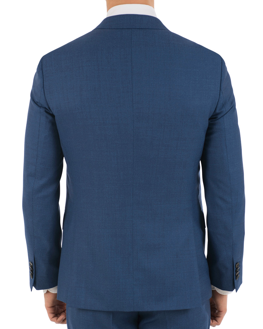 Herre | Dresser | BOSS BLACK | BOSS Huge/Genius 3-P Wool Drago Suit Blue