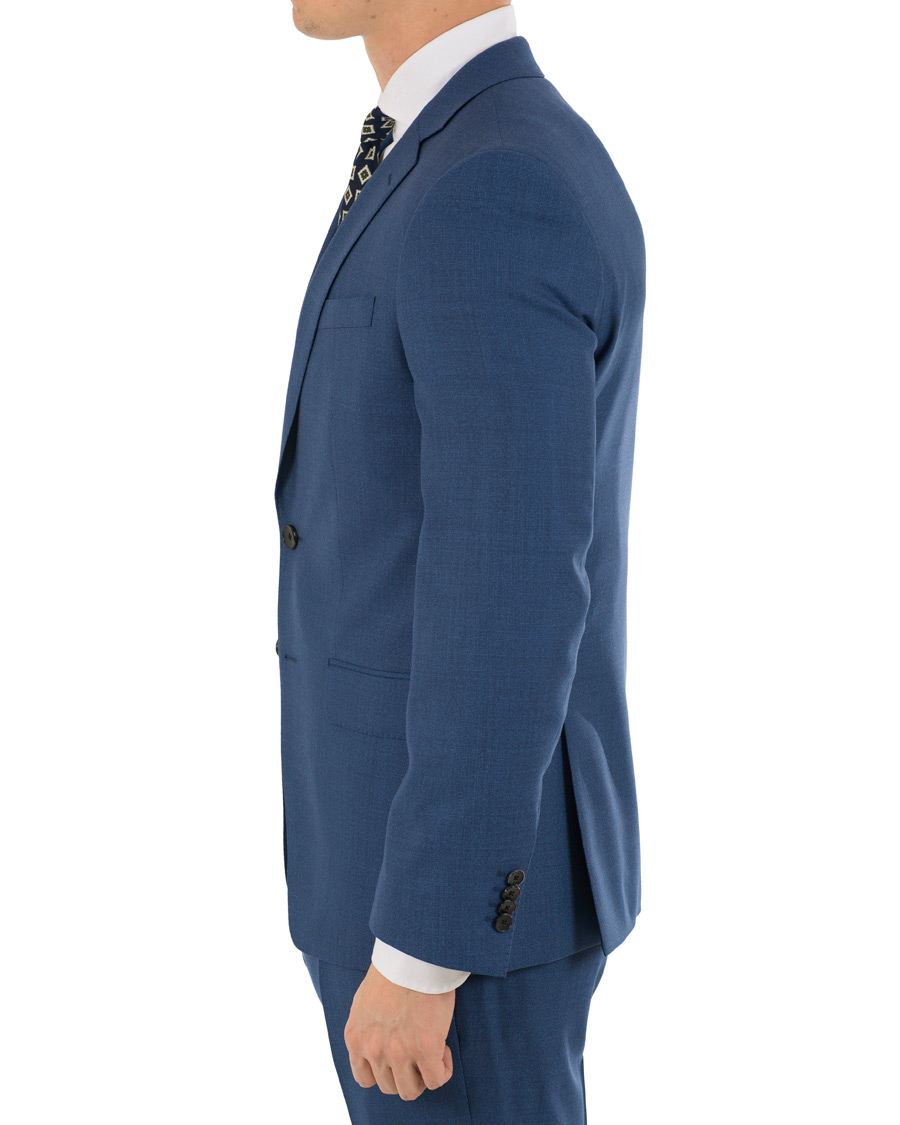 Herre | Dresser | BOSS BLACK | BOSS Huge/Genius 3-P Wool Drago Suit Blue