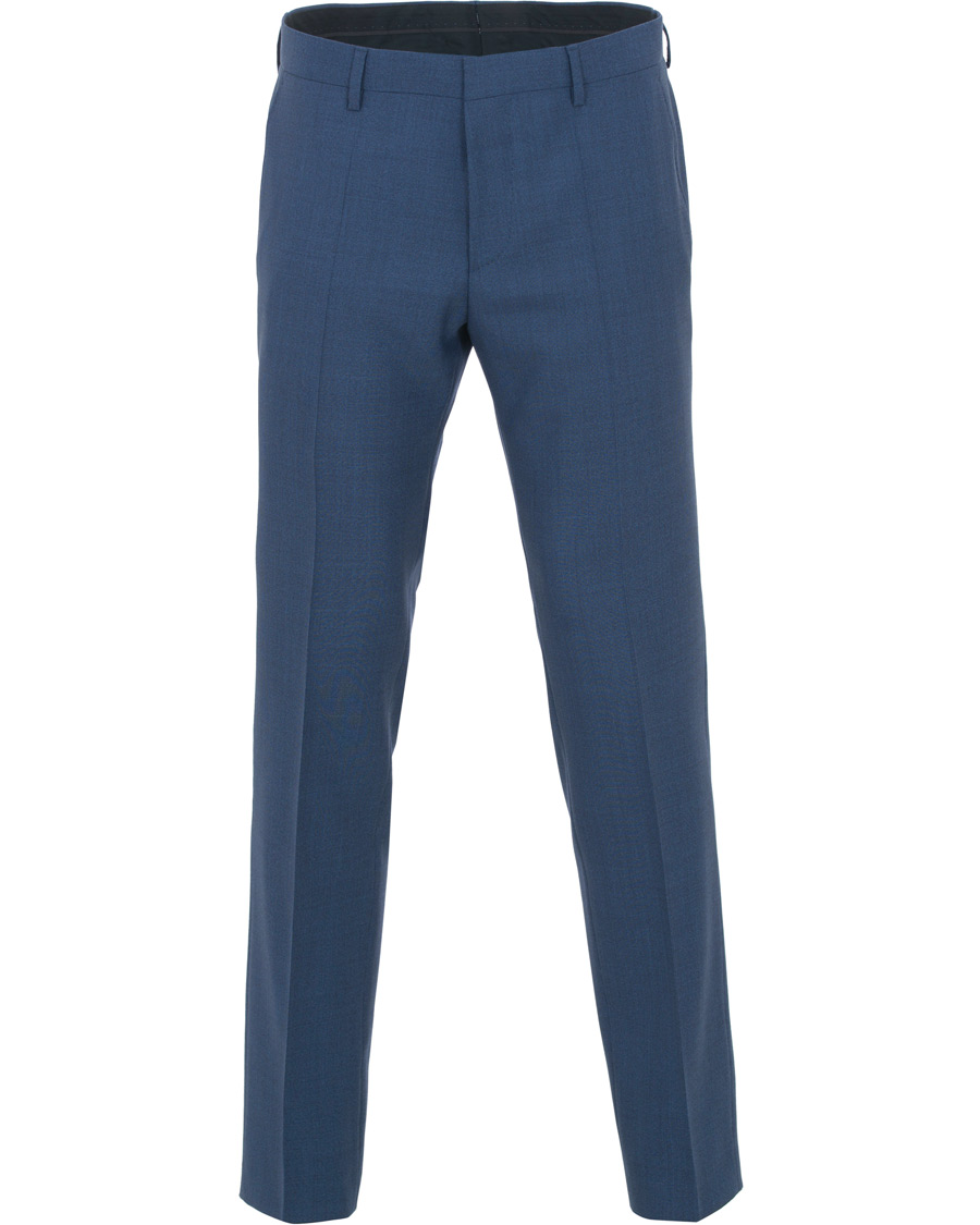 Herre | Dresser | BOSS BLACK | BOSS Huge/Genius 3-P Wool Drago Suit Blue
