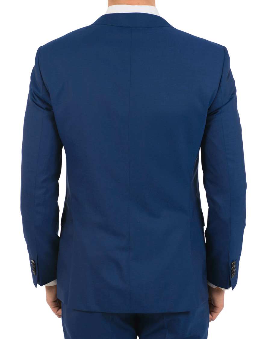 Herre | Dresser | BOSS BLACK | BOSS Huge/Genius Wool Guabello Suit Napoli Blue