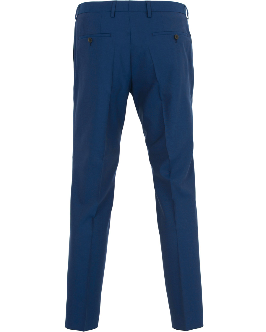 Herre | Dresser | BOSS BLACK | BOSS Huge/Genius Wool Guabello Suit Napoli Blue