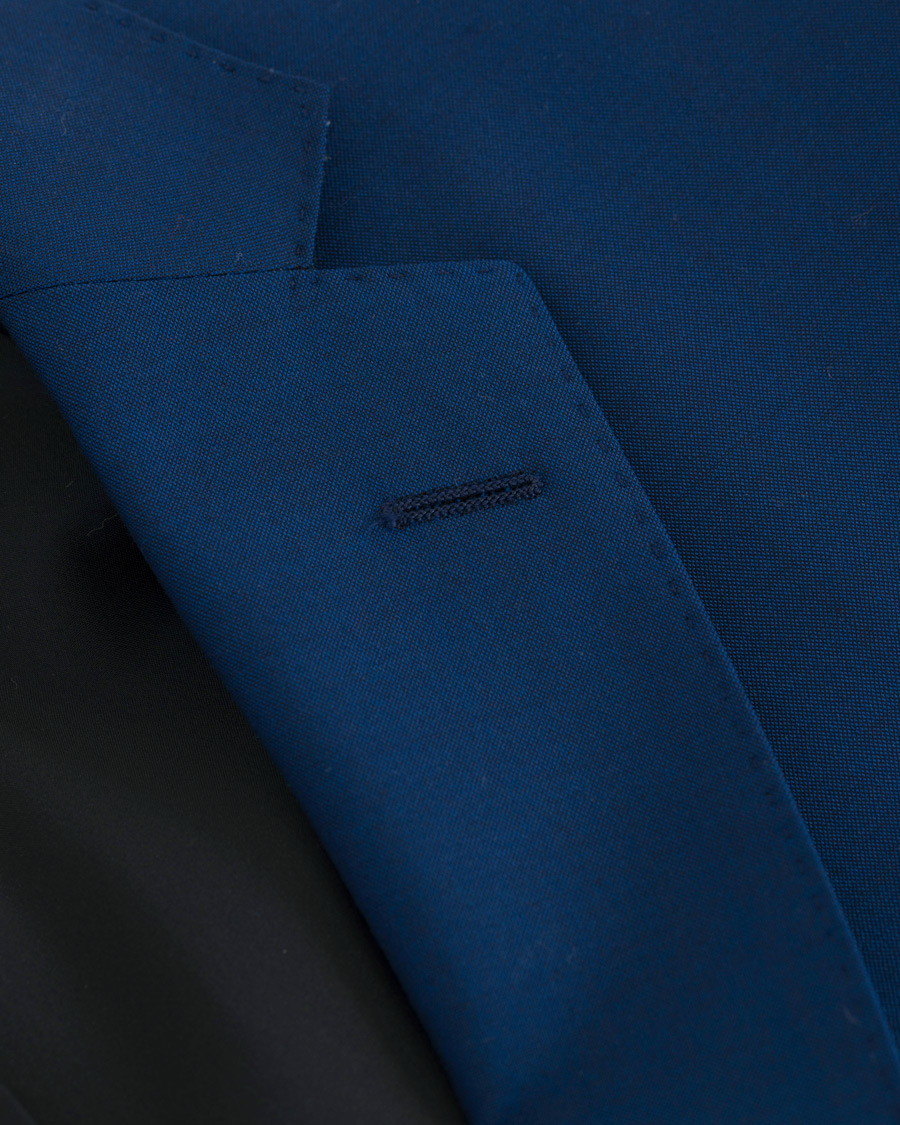 Herre | Dresser | BOSS BLACK | BOSS Huge/Genius Wool Guabello Suit Napoli Blue