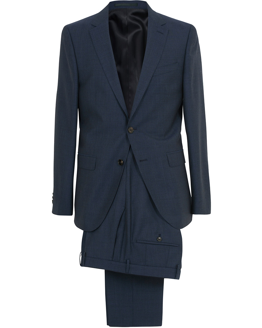 Herre | Dresser | BOSS BLACK | BOSS Novan/Ben Wool Drago Structure Suit Navy
