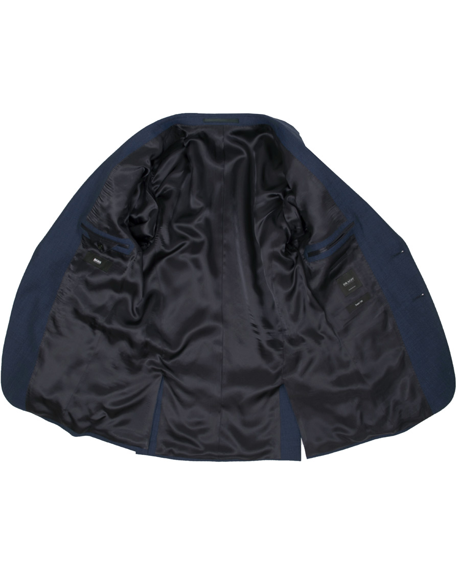 Herre | Dresser | BOSS BLACK | BOSS Novan/Ben Wool Drago Structure Suit Navy