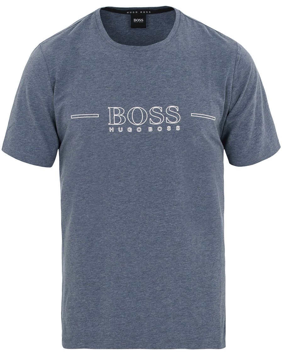 Herre | T-Shirts | BOSS BLACK | BOSS Urban Tee Open Blue