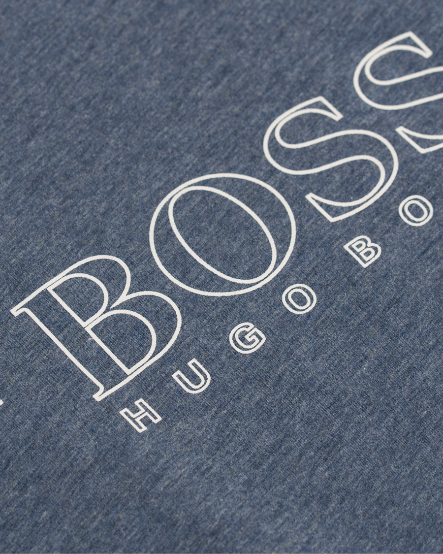 Herre | T-Shirts | BOSS BLACK | BOSS Urban Tee Open Blue
