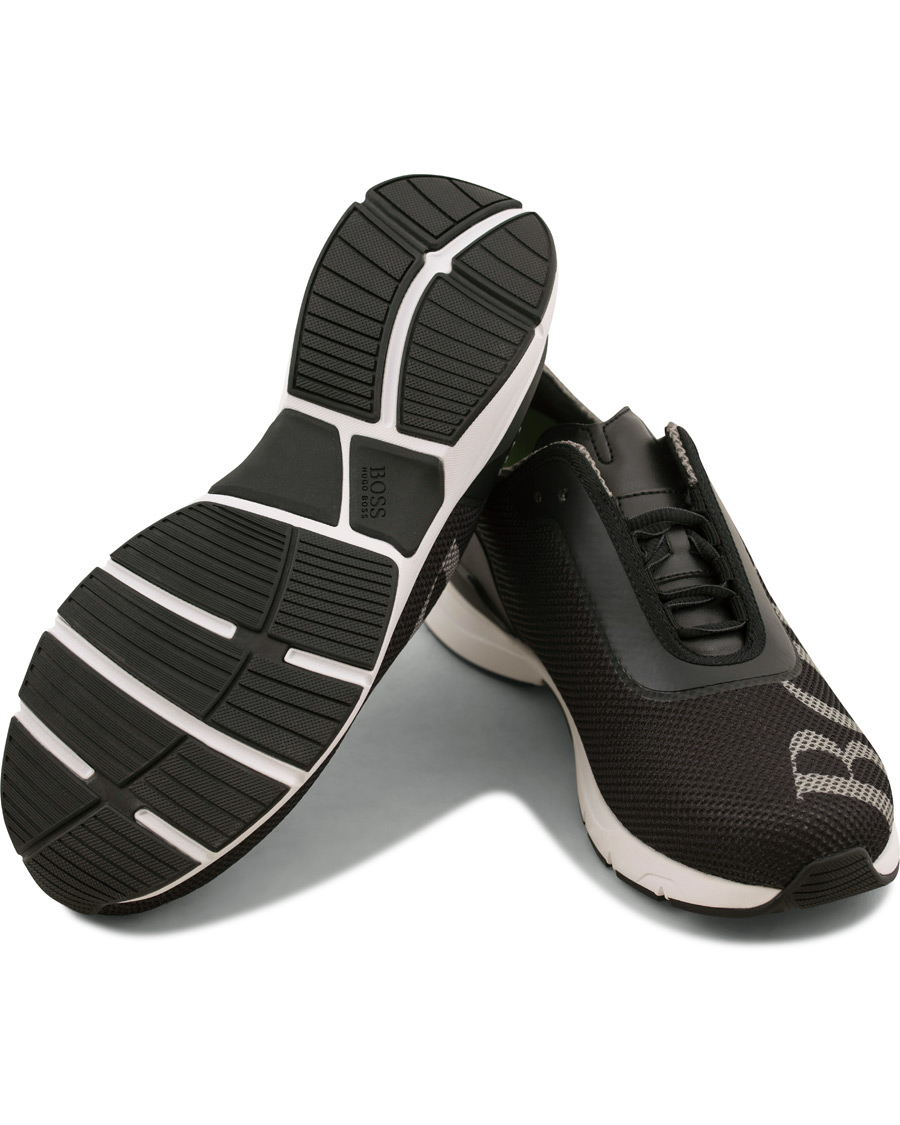 Herre | BOSS Athleisure Velocity Running Mesh Sneaker Black | BOSS GREEN | BOSS Athleisure Velocity Running Mesh Sneaker Black
