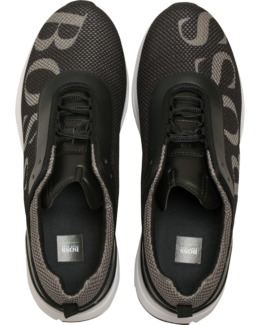 Herre | BOSS Athleisure Velocity Running Mesh Sneaker Black | BOSS GREEN | BOSS Athleisure Velocity Running Mesh Sneaker Black