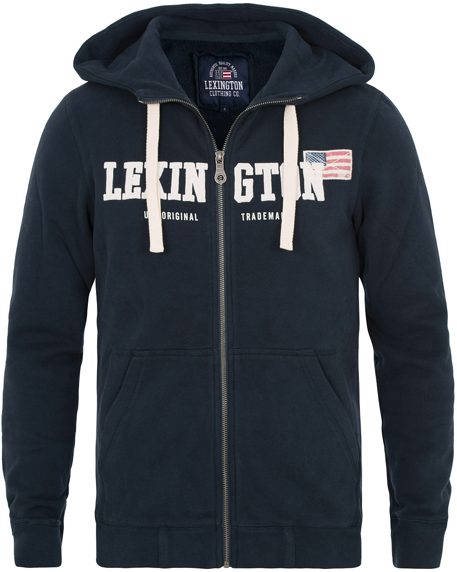 Herre | Gensere | Lexington | Michael Full Zip Hoodie Deepest Blue