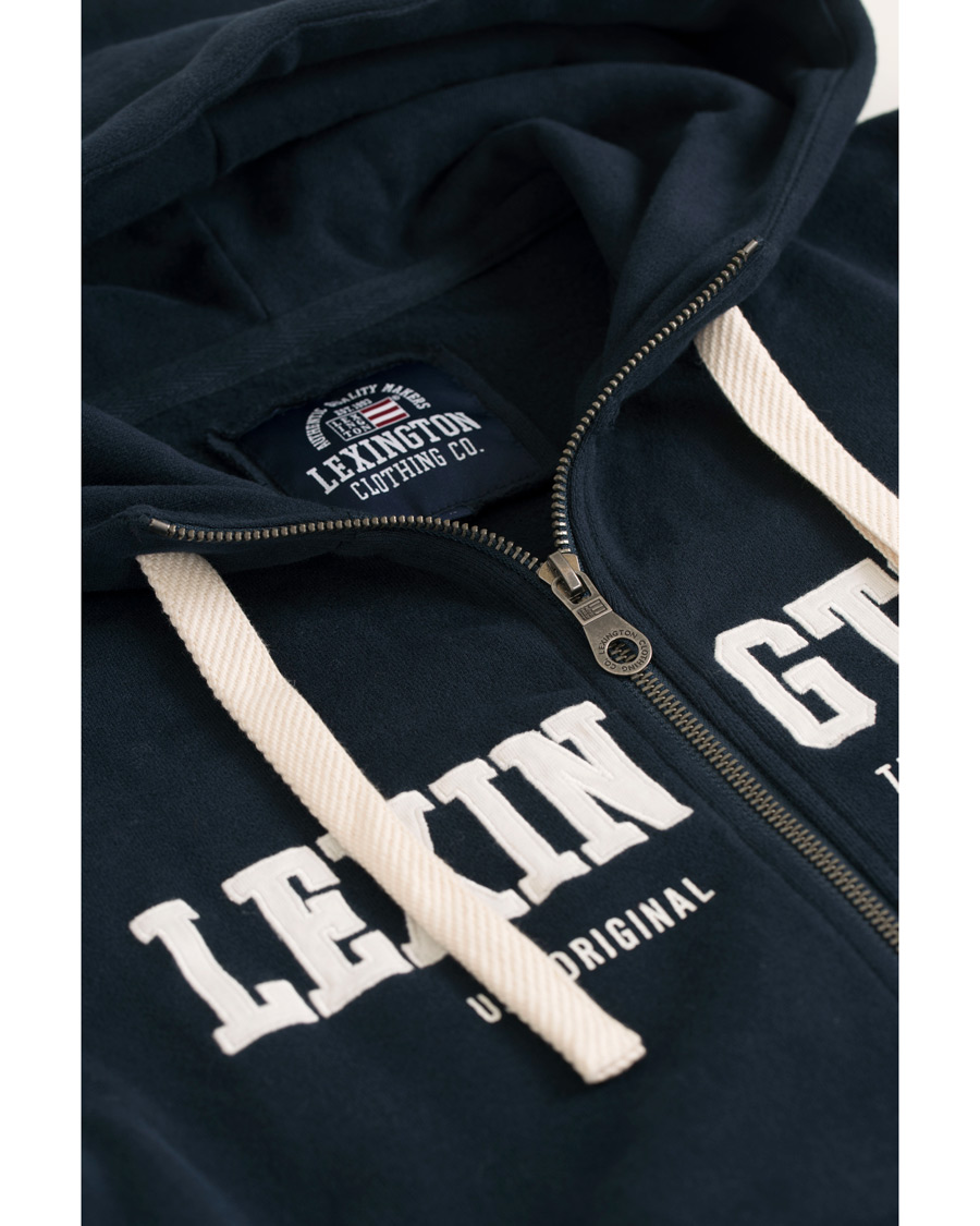Herre | Gensere | Lexington | Michael Full Zip Hoodie Deepest Blue