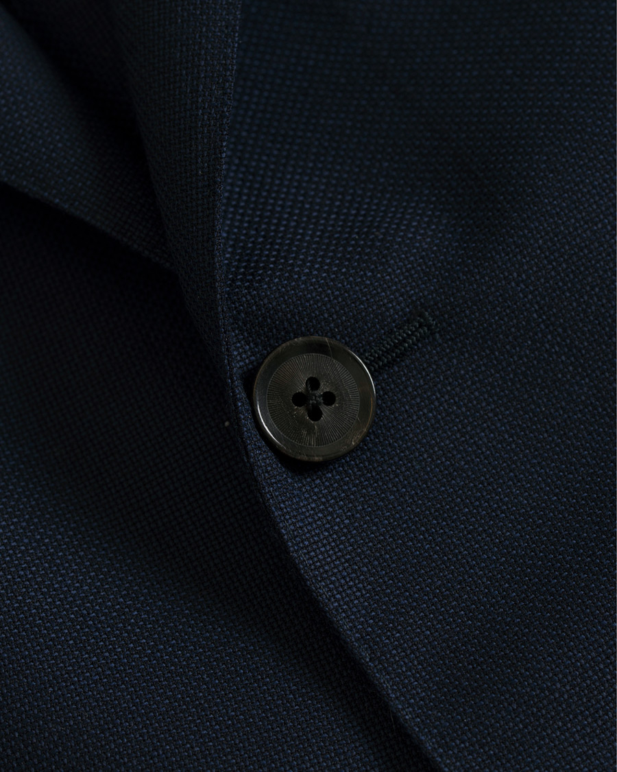 Herre | Dressjakker | Caruso | Structure Wool Blazer Navy