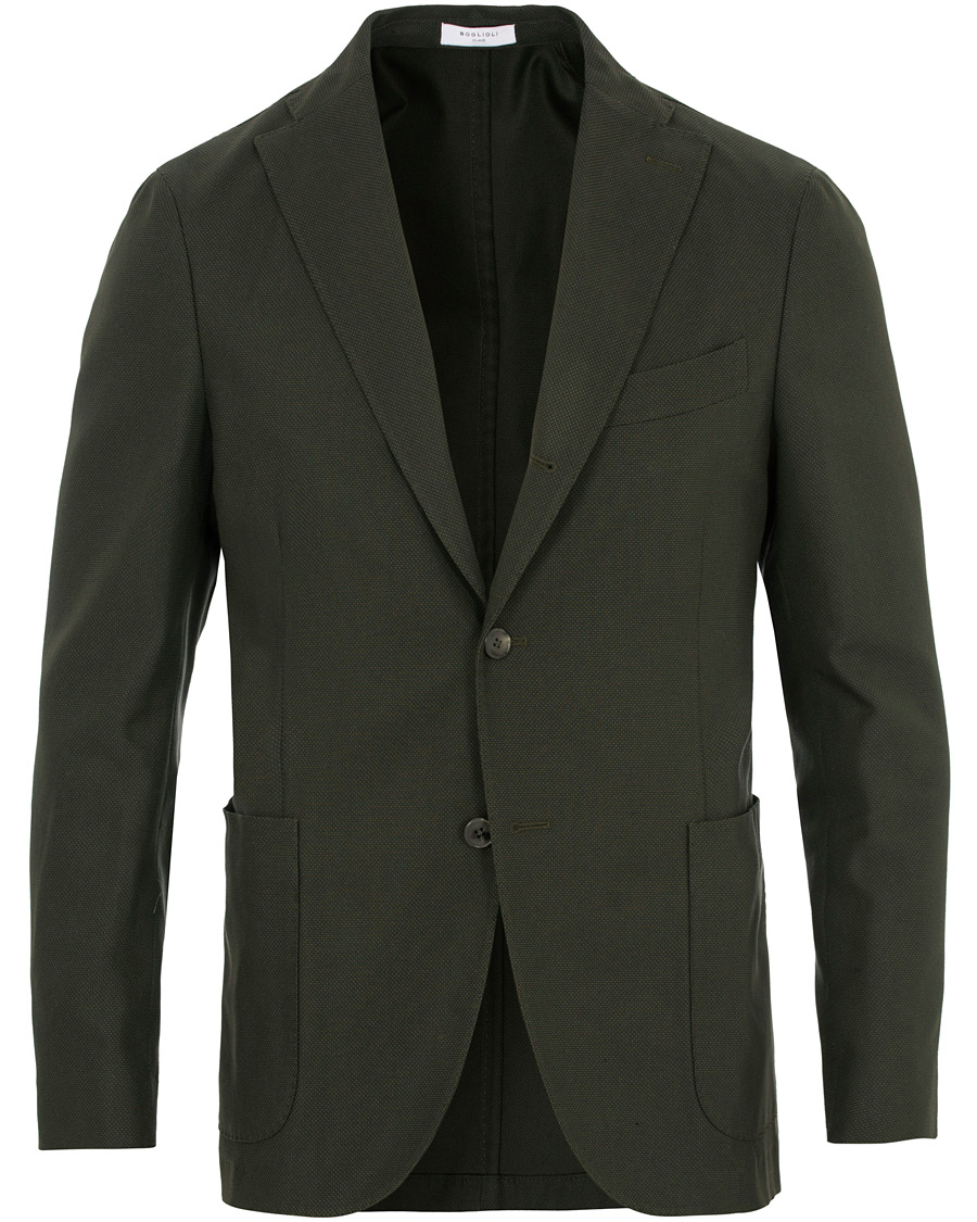 Herre | Dressjakker | Boglioli | K Jacket Cotton Stretch Blazer Green