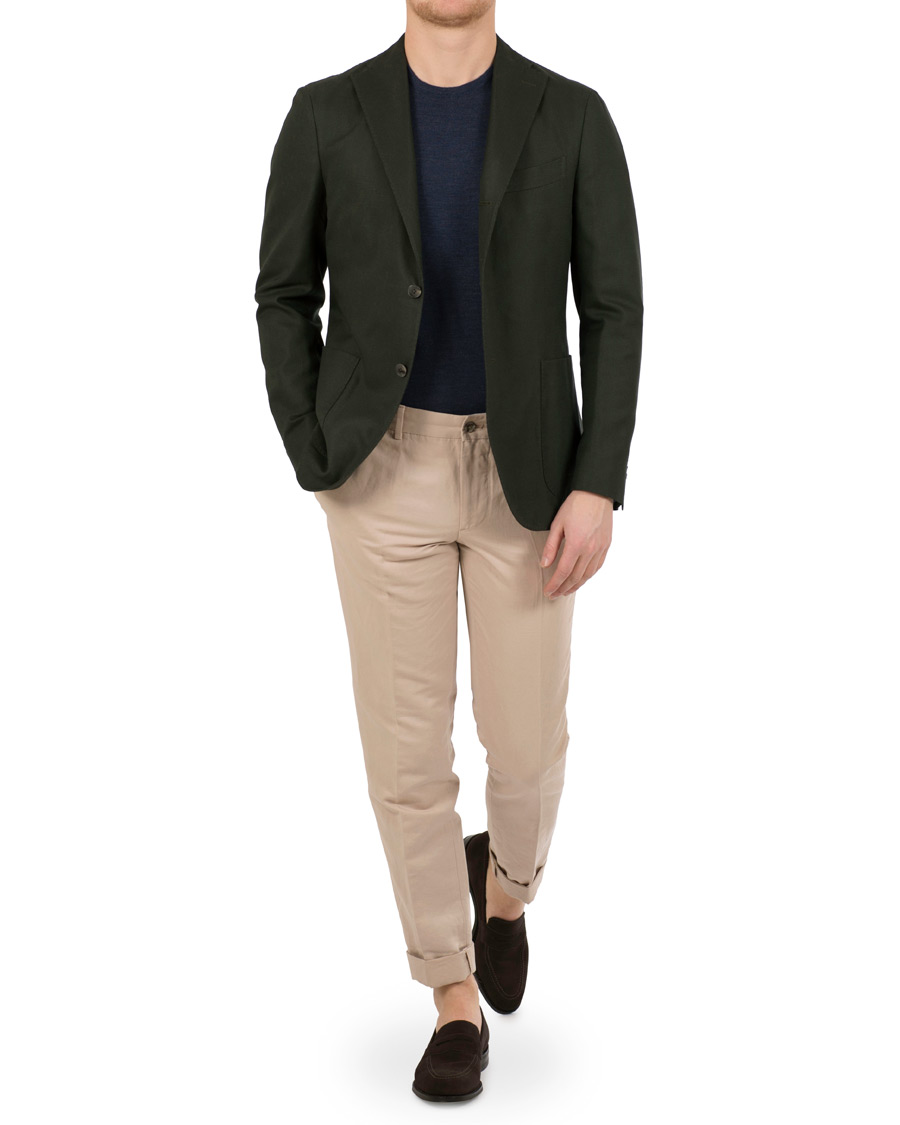 Herre | Dressjakker | Boglioli | K Jacket Cotton Stretch Blazer Green