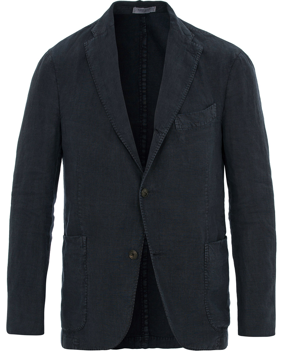 Herre | Dressjakker | Boglioli | K Jacket Linen Blazer Navy