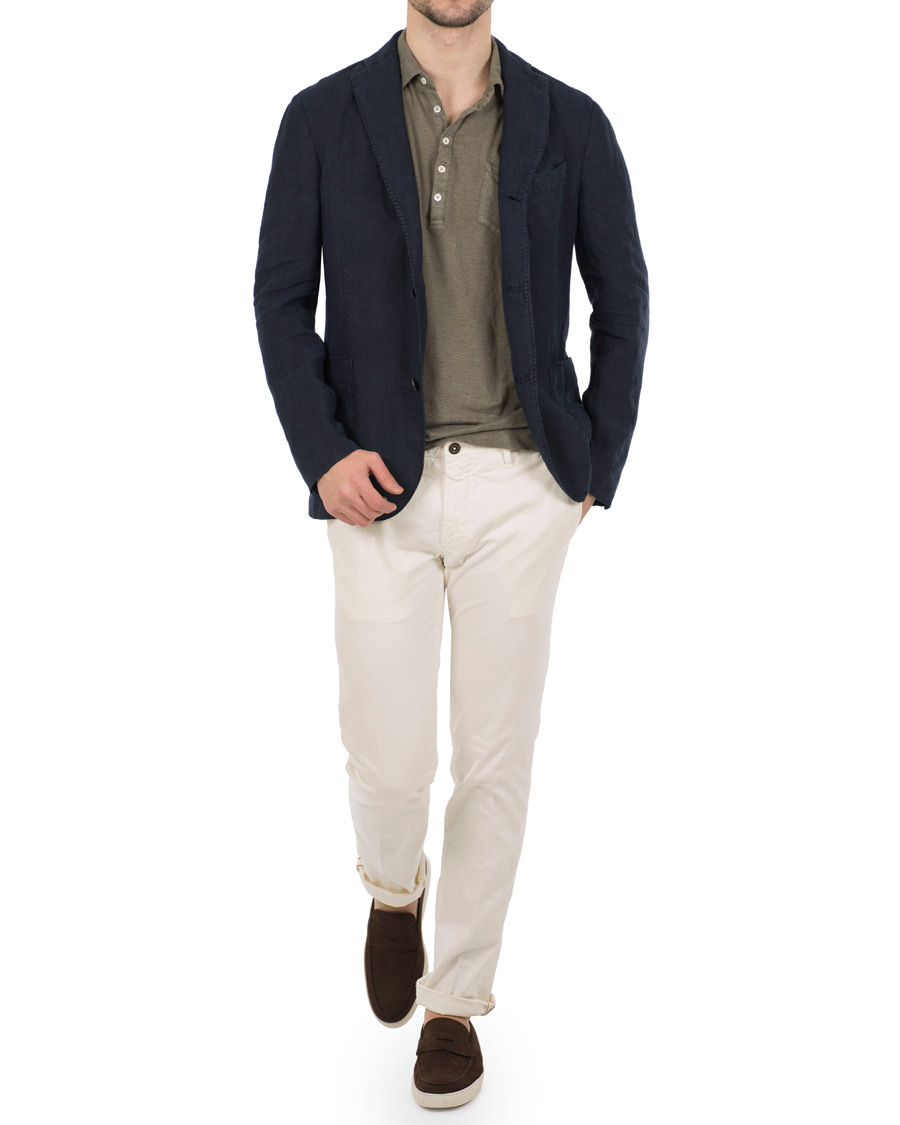 Herre | Dressjakker | Boglioli | K Jacket Linen Blazer Navy