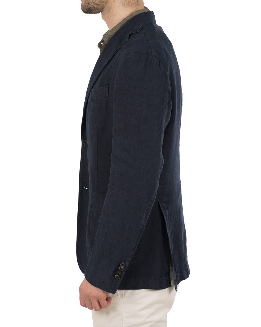 Herre | Dressjakker | Boglioli | K Jacket Linen Blazer Navy