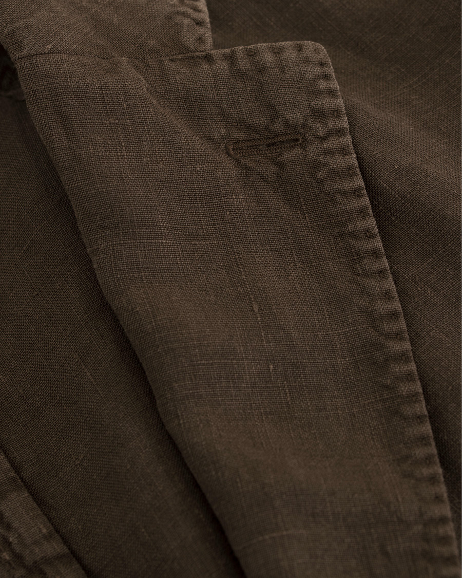 Herre | Dressjakker | Boglioli | K Jacket Linen Blazer Brown