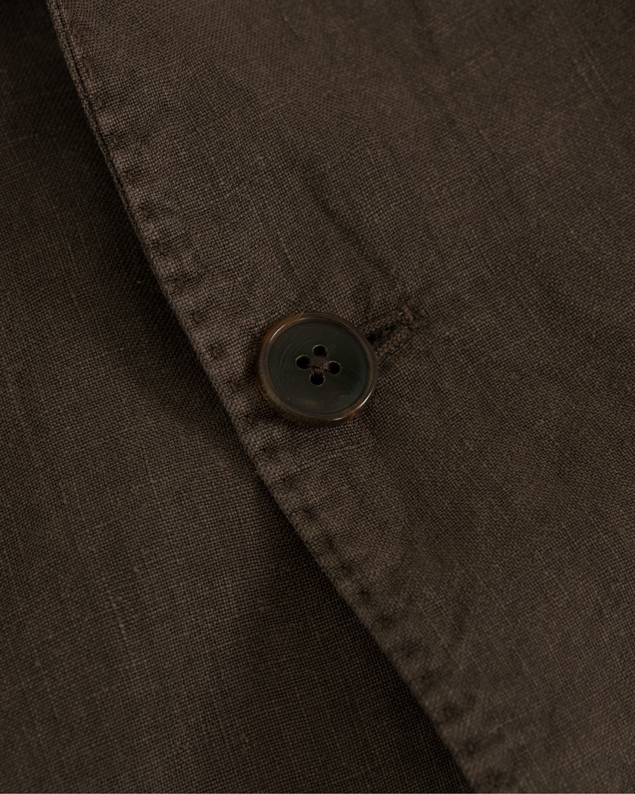 Herre | Dressjakker | Boglioli | K Jacket Linen Blazer Brown