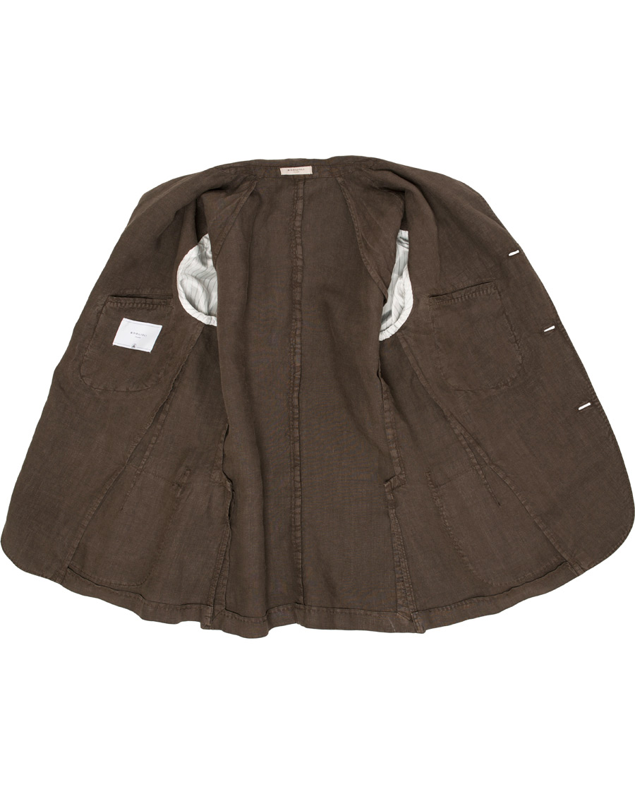 Herre | Dressjakker | Boglioli | K Jacket Linen Blazer Brown