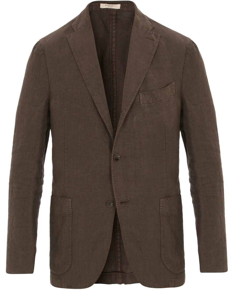 Herre | Dresser | Boglioli | K Jacket Linen Suit Brown