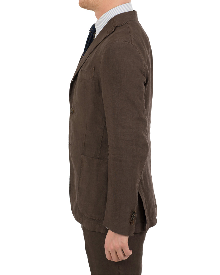 Herre | Dresser | Boglioli | K Jacket Linen Suit Brown